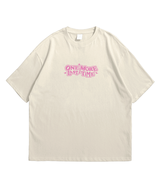 One More Last Time - Beige Tee with Pink Print [Limited Edition]