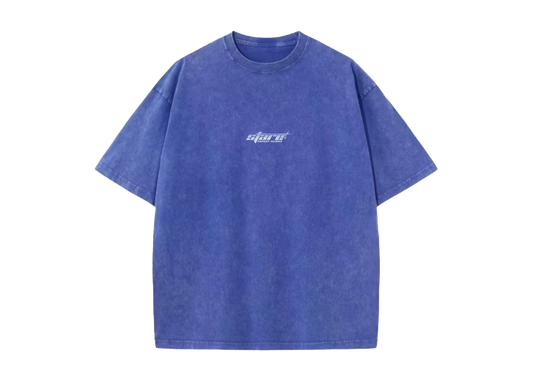 Ashley Alisha | Stare - Acid Wash Blue Tee